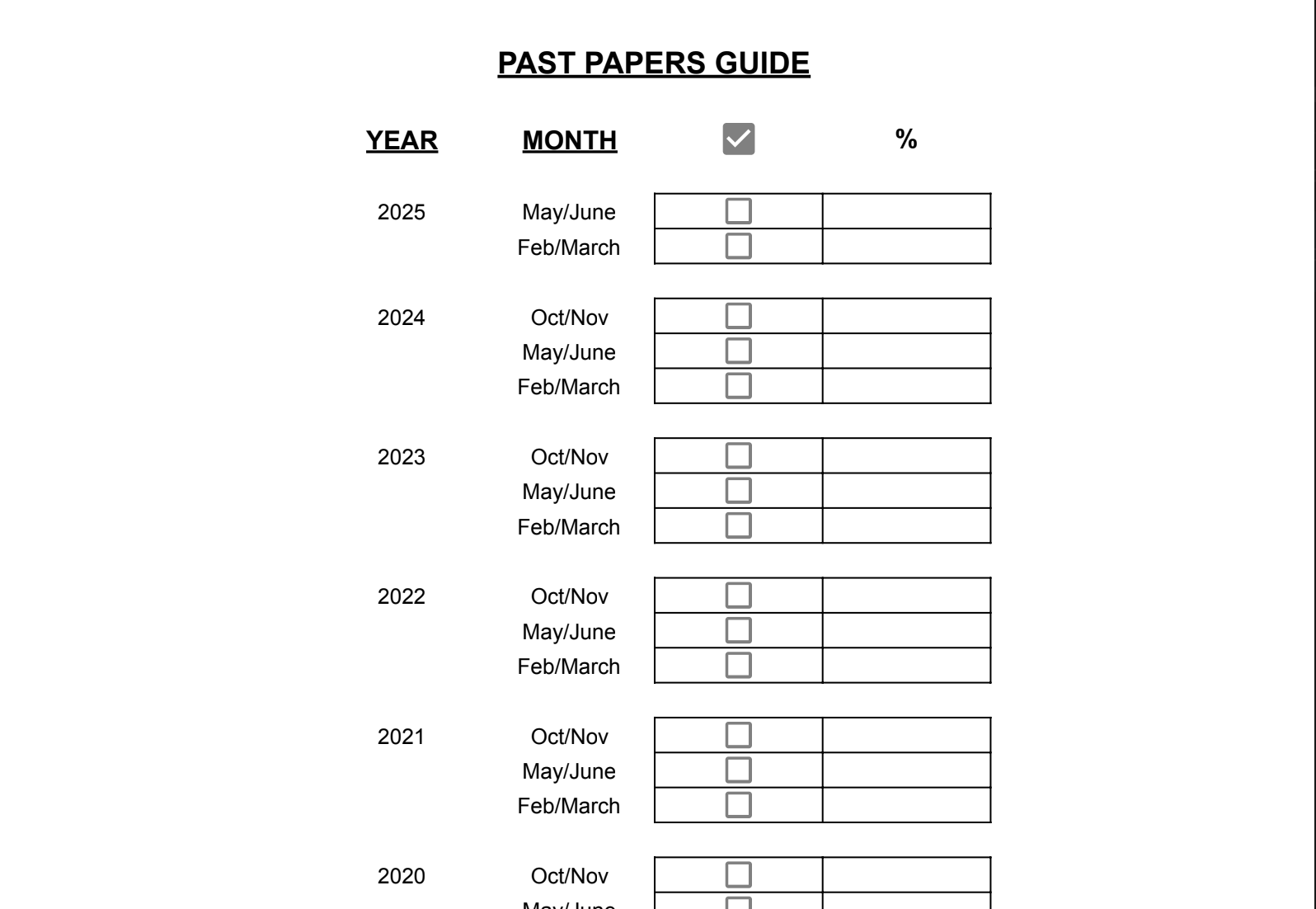 Progress Tracker Feature